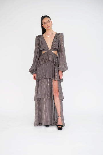 Tiered Ruffle Gown