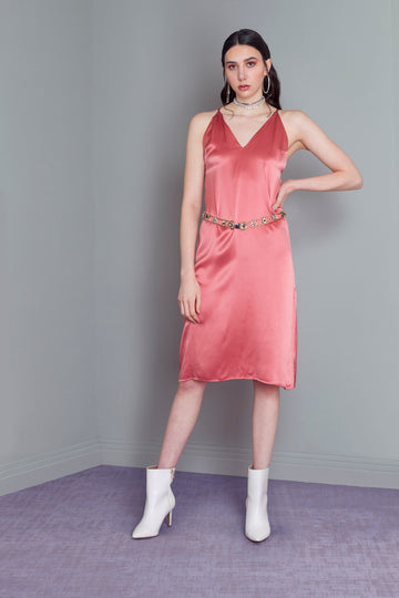 Alexia Silk Sleeveles Dress