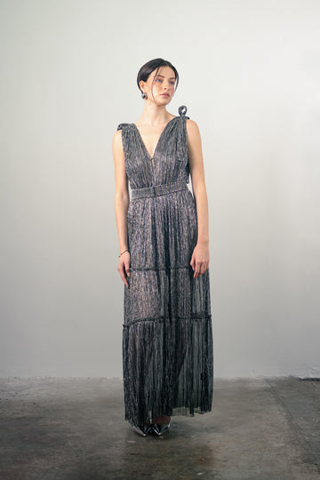 Helena Dress in Silver