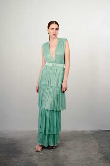 Helena Dress in Turquoise