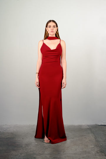 Anjelica Gown Dress in Red
