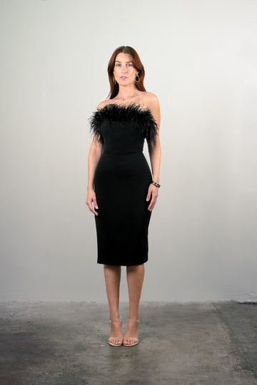 The Feather Bombshell Dress