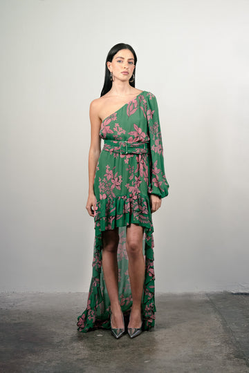 Floral Print Knee-Length Dress