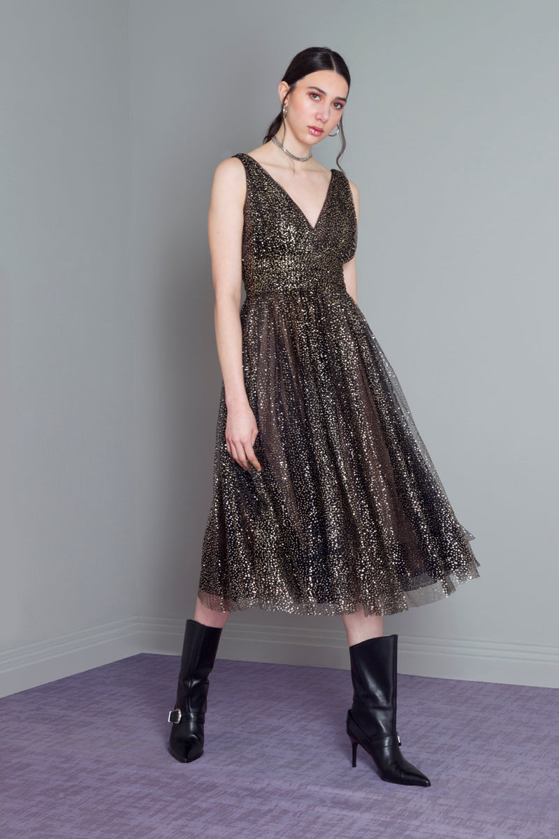Sequinned V-Neck gown Sale