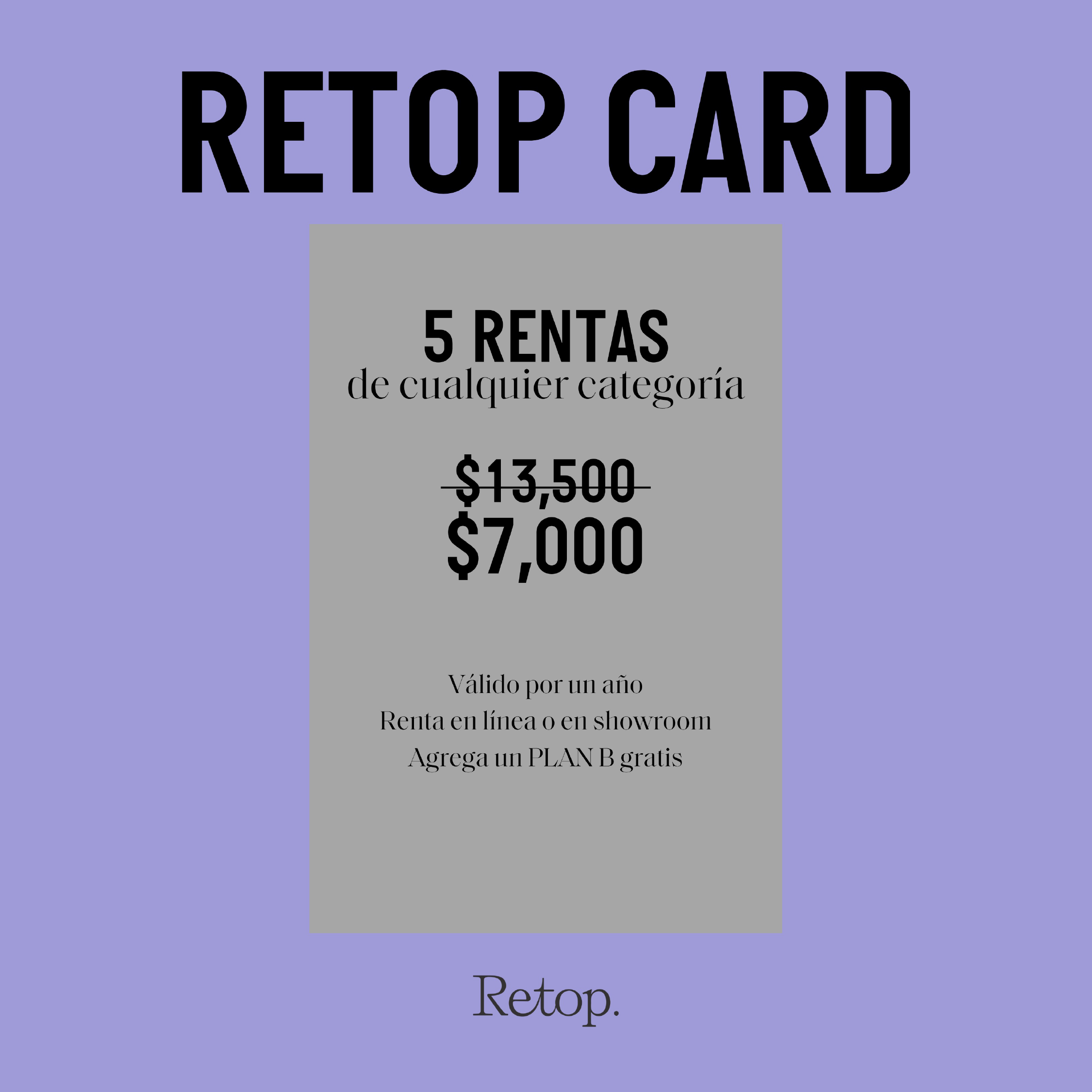 Membresía Retop