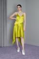 Diane Asymmetric Silk Slip Dress