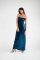 Strapless Sequined Maxi Dress